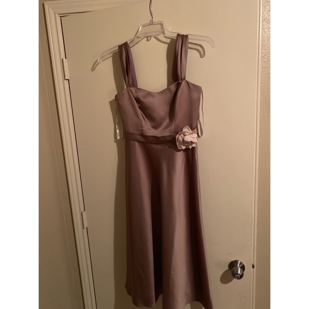 David’s Bridal Short Tan Gown
